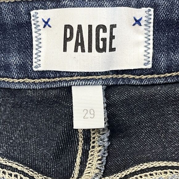 Paige Skyline Ankle Peg Jeans Womens 29 Skinny Mid-Rise Stretch Blue Denim - Picture 4 of 8